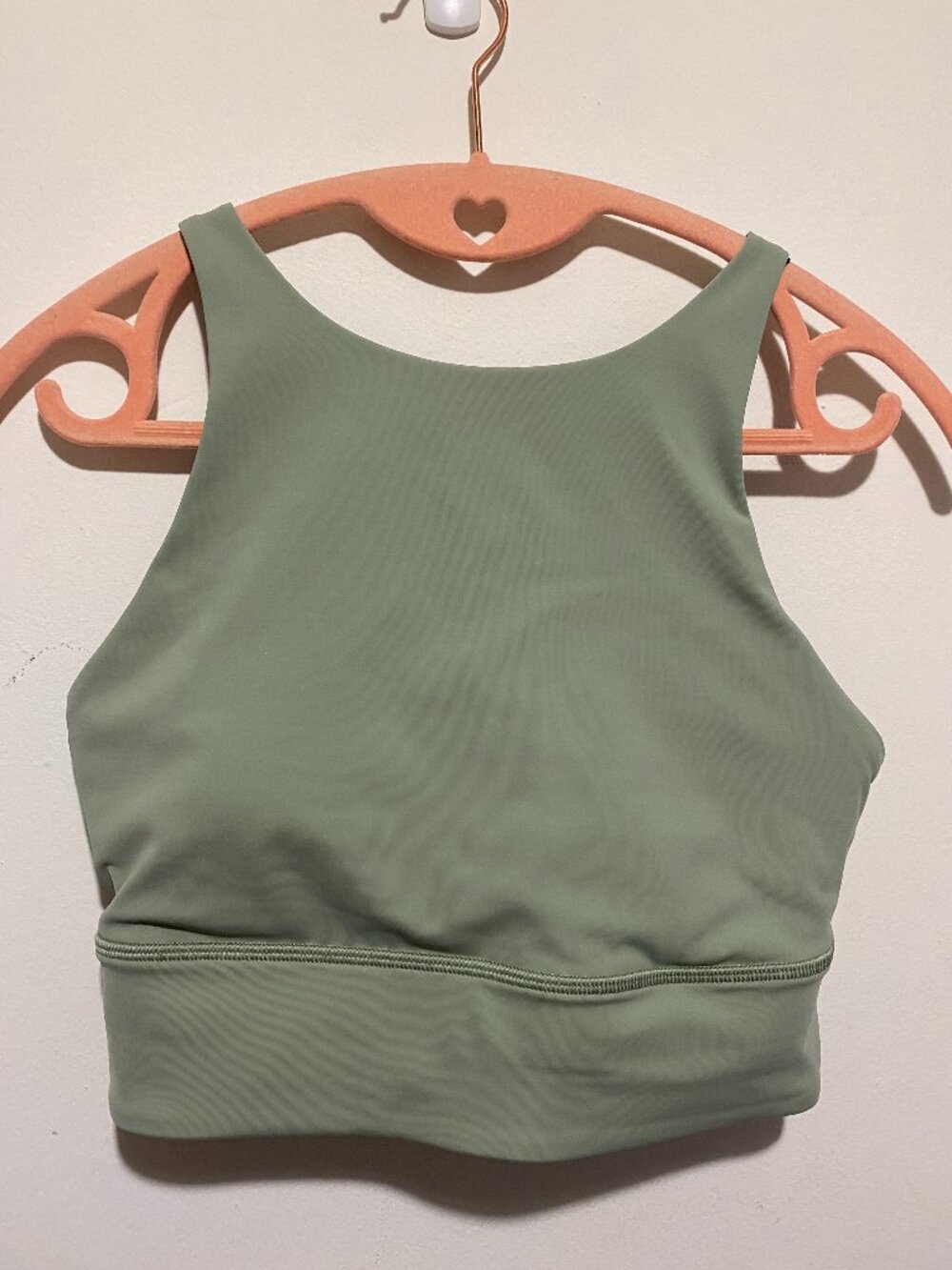 Lululemon Energy Long Line Medium Support B-D Cup Size 8 Willow Leaf